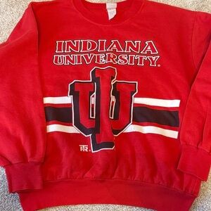 Vintage Indiana University IU Red Sweatshirt